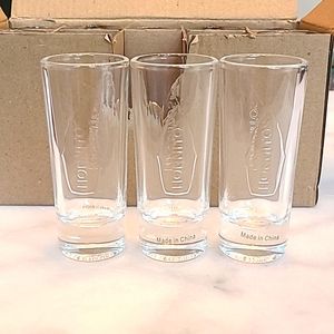 Hornitos Tequilla shot glasses. Embossed logo 10 in a box